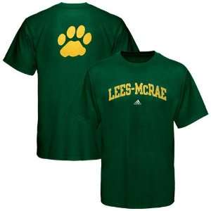  adidas Lees McRae Bobcats Green Relentless T shirt Sports 