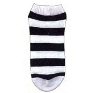  Black and White Striped Ankle Socks Goth Gothic: Toys 