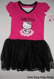 HELLO KITTY Girls 5 6 Outfit Set DRESS Skirt TUTU Shirt Top  