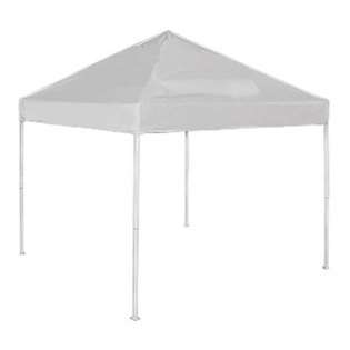    40 9 x 9 Tailgate Tent Plain Top Canopy Gazebo   White 