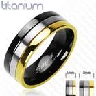 Gold Plated Titanium Ring  