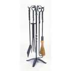 Chimney 71805 Minuteman 32h Inch Wrought Iron Tool Set With Twisted 