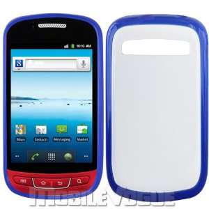  Gummy Case Protector Cover PC+TPU Samsung Admire R720 Navy 