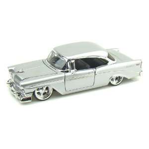  1956 Chevy Bel Air 1/24 Silver: Toys & Games