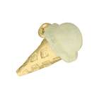   Vermeil 22K Gold on Sterling Silver Vanilla Ice Cream Cone Charm