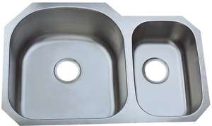 80/20 Undermount Stainless Steel Kitchen Sink 18 Gauge  