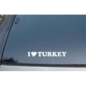  I Love Turkey Food Vinyl Decal Stickers 