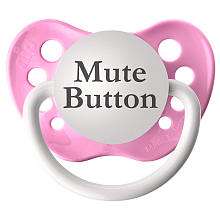 BPA Free Mute Button Pacifier   Pink   ULUBULU   Babies R Us