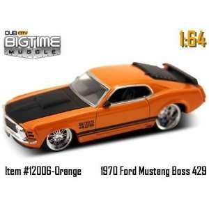   Orange 1970 Ford Mustang Boss 429 164 Die Cast Car Toys & Games