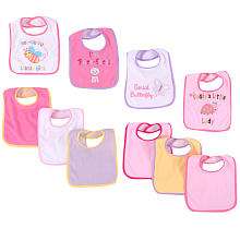 Baby Gear Terry Bib Set   10 Piece   Pink   Baby Gear   Babies R 