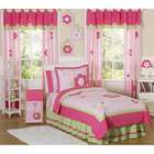  JoJo Designs Pink/ Green 4 piece Twin size Comforter Set