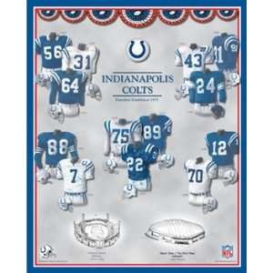   Indianapolis Colts 11 x 14 Uniform History Plaque: Sports & Outdoors