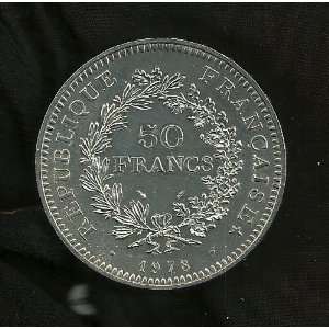  50 french francs, Hercule Dupre, 1978, ARGENT Everything 