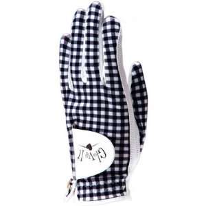  Glove It Womens Golf Gloves (Gingham Print)( COLOR Black/White 
