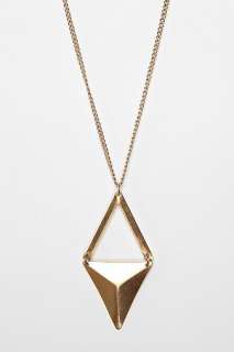 Pyramid Pendant Necklace   Urban Outfitters