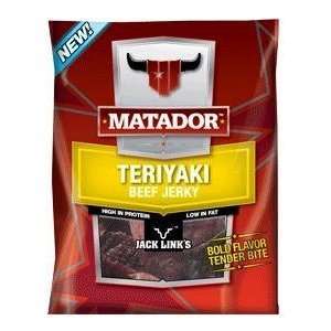Jack Links MATADOR Teriyaki Beef Jerky 1.4 Oz (Pack of 4)  