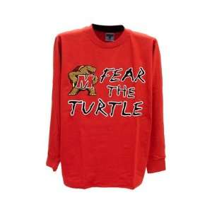 University of Maryland Terrapins Long Sleeve T Shirt:  
