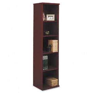  Bush : Series C Open Single Bookcase, 5 Shelves, 17 7/8w x 