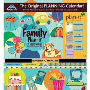  Family Plan it 2011 Wall Calendar 11 X 12 Office 