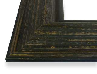 Picture Frame Weathered Green 1.75 Wide Complete New Wood Frame 