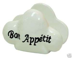 Chef Luigi Bon Appetit Ceramic Napkin Holder Kitchen  