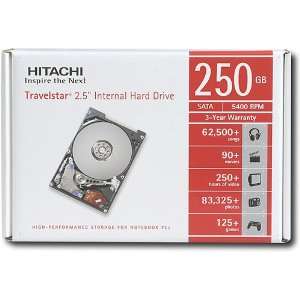 Hitachi 0A53329 250gb 5400rpm (HTS542525K9SA00) Notebook Hard Drives 