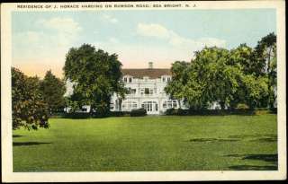   of Horace Harding on Rumson Road ~SEA BRIGHT NJ~ c. 1925  