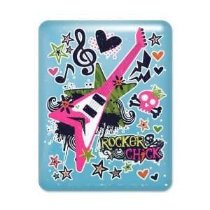  iPad Case Light Blue Rocker Chick   Pink Guitar Heart and 
