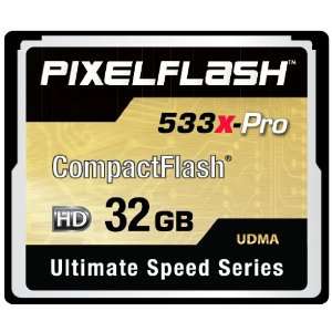  32GB PixelFlash 533x CF Compact Flash Memory Card Ultimate 