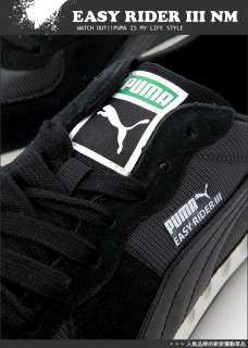 BN PUMA Easy Rider III NM Black Sneaker Shoes #P38  