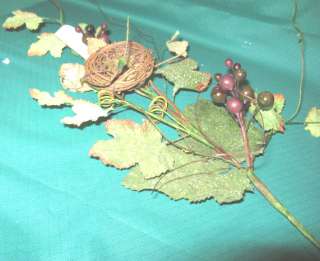 Home Interior Woodland Grape Leaf Spray NEW  