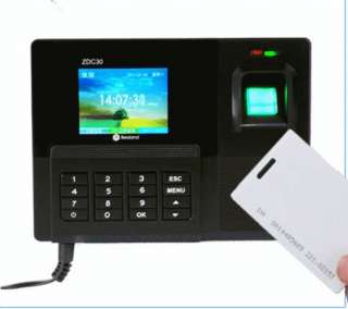TCPIP+RFID Card Read +USB 2.8 Fingerprint Reader Time Attendance Time 