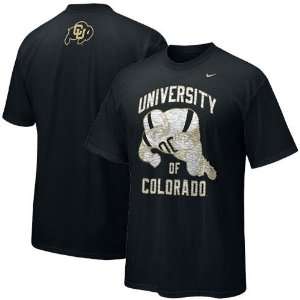   : Nike Colorado Buffaloes Black Old School T shirt: Sports & Outdoors