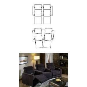  Palliser Digit Row of Two Home Theater Seats: Home 