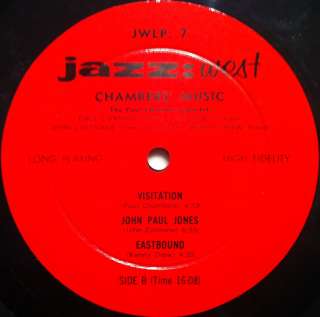 PAUL CHAMBERS JOHN COLTRANE music LP VG+ JWLP 7 1st Predd DG 1956 Jazz 