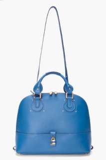Chloe Blue Leather Dawn Tote for women  