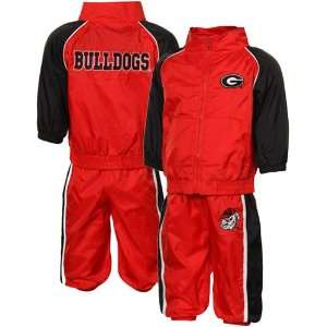  Georgia Bulldogs Toddler Red Black 2 Piece Jacket & Pants 