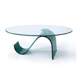  BH Design C22 Bent Glass Coffee Table, Black: Home 