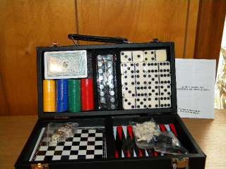   Set Chess, Backgammon, Poker Chips, Checkers, Playing Cards & Dominoes