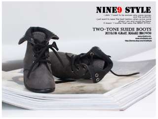 SD13) Two tone suede boots(2color), BJD, SD13,SD, super dollife,shoes 