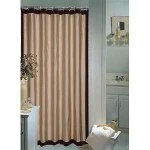  Glamour Linen & Chocolate Shower Curtain: Home & Kitchen