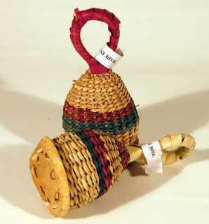 West African Straw Baby Rattle! Hand Made! Mali! Infant  