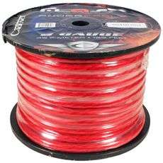   RED 0 AWG Gauge 25 Feet Amp Power + Ground Wire Car Audio Cable  