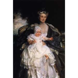  Oil Painting: Mrs. Henry Phipps and Her Granson Winston 