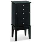 Coaster Contemporary Black finish wood jewelry armoire cabinet chest
