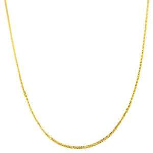  14 Karat Yellow Gold 1.2 mm Square Foxtail Chain (18 Inch 