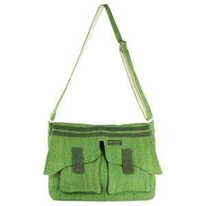   Divas MH 156 GR Hemp College Bag Two External Zipper Pockets Beauty