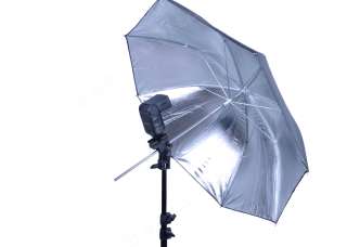 43 110cm Photography Studio Reflective Lighting Umbrella Black Silver 