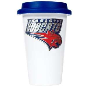  Charlotte Bobcats Ceramic Travel Cup (Team Color Lid 
