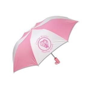  Caring Hearts Pink & White Umbrella
